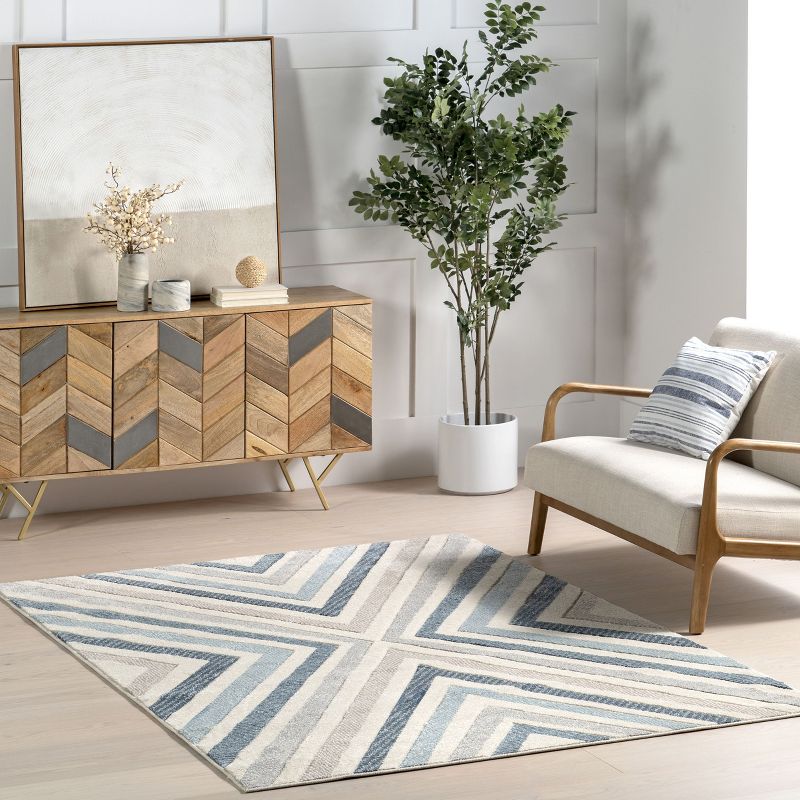 nuLOOM Neveah Contemporary Chevron Area Rug, 3 of 11
