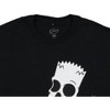 The Simpsons Men's Bart Skeleton Skate Board Adult Short-Sleeve T-Shirt - 3 of 3