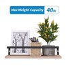 FONTOI Floating Storage Shelves Wall Mounted Set of 2, Hanging Shelf with Brackets for Collectibles, Photo, Decor, Natural Wood, 5.5"*3.5"*16.5" - 4 of 4
