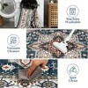Washable Vintage Printed Area Rug, Non-Slip Ultra-Thin Low Pile Indoor Carpet for Living Room, Bedroom, and Dining Room - 3 of 4