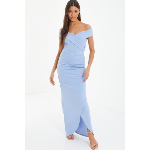 Powder blue outlet bardot dress