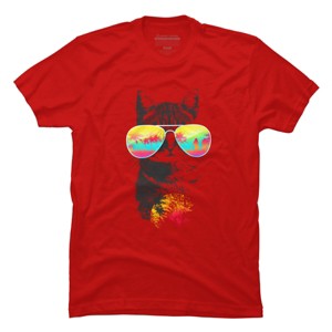 Men's Design By Humans Cat Breeze By Artemple T-Shirt - 1 of 4