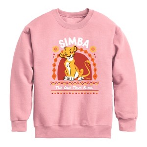 Boys' Disney Simba Graphic Long Sleeve Fleece Sweatshirt
