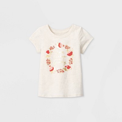 girls cream shirt