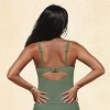 Women's Square Neck Back Cutout Tankini Top - Cupshe - 3 of 4