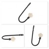 Unique Bargains Vintage Clothes Hooks 4.69"x2.56"x1.02" Black 4 Pcs - 3 of 4