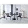 NicBex Set of 4 Rattan Backrest Dining Chair Modern Upholstered Padded Seat Side Chair with Metal Legs for Dining Room - 2 of 4