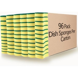 24 Pack Kitchen Cleaning Sponges, Eco Friendly Non-Scratch Scrub Sponges for Dishwashing and Household Cleaning - 1 of 4