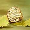 Ross-Simons Italian 14kt Yellow Gold Crisscross Ring Size 6 - 4 of 4