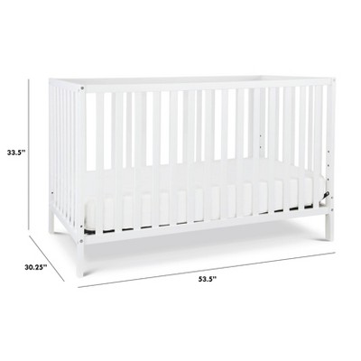 White Pine 4-in-1 Convertible Crib with Fixed Side Rails