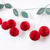 Meri Meri Cherry Honeycomb Garland (7.25' with excess cord - Pack of 1) - 2 of 4