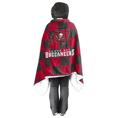 NFL Tampa Bay Buccaneers Youth Bloncho Faux Shearling Wearable Blanket