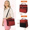 OPUX Insulated Lunch Box Men Women, Large Soft Cooler Bag Work School Picnic, Leakproof Tote Shoulder Strap Kid Adult - 2 of 4