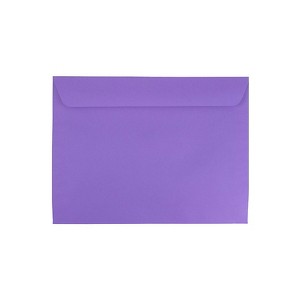 JAM Paper 9 x 12 Booklet Colored Envelopes Violet Purple Recycled 25/Pack (1531752) - 1 of 4