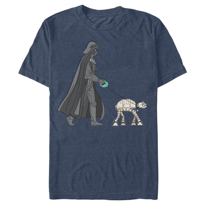 Men's Star Wars Darth Vader AT-AT Walking the Dog T-Shirt, 1 of 5