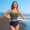 Women's Harbor View Striped Tankini Set - Cupshe - 3 of 4