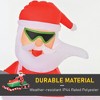 Whisen 7FT Christmas Inflatables Outdoor Decorations Santa Claus Driving a Snowmobile, Christmas Decor with LED Lights Display - Red - 4 of 4