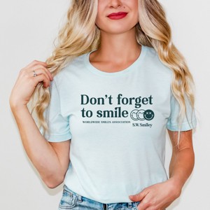 Simply Sage Market S.W.Smiley Don't Forget To Smile Short Sleeve Tee - 1 of 4