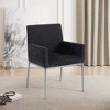 Meridian Furniture,Reeves Chenille Fabric Dining Chair, Set of 2 - 2 of 4