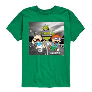 Boys' - Rugrats - Reptar Meme Short Sleeve Graphic T-Shirt - 1 of 4
