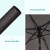 Sonkuki 7.5 ft Outdoor Patio Market Umbrella w/ Crank, Push Button Tilt,  UV-Resistant Canopy - 4 of 4