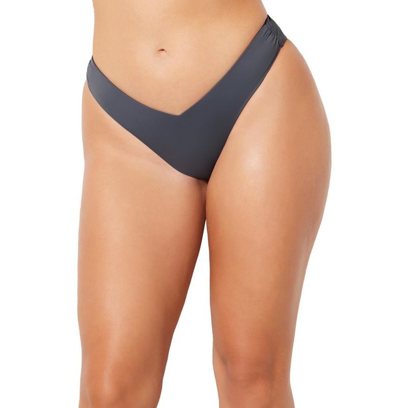 Swimsuits for All Women's Plus Size High Leg Cheeky Bikini Brief, 1 of 2