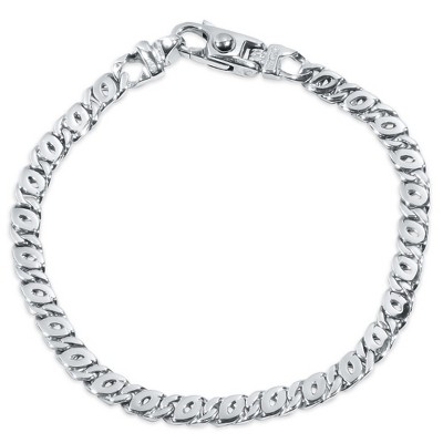 Pompeii3 Men's Designer Flat Mariner Link 14k Gold (17gram) or Platinum (28gram) 5.5mm Bracelet 8.5"