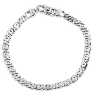 Pompeii3 Men's Designer Flat Mariner Link 14k Gold (17gram) or Platinum (28gram) 5.5mm Bracelet 8.5" - 1 of 4