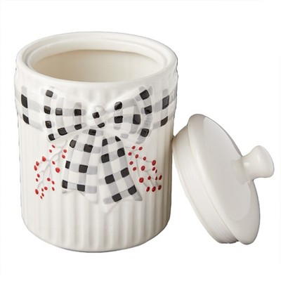 The Lakeside Collection Plaid and Berries Kitchen Canister - — фото 3