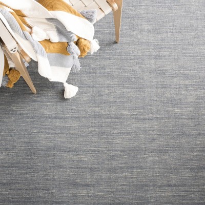 Handmade Grey and Silver Wool Square Area Rug, 6'x6'