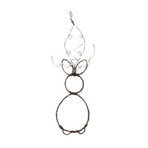 Transpac Wire Hanging Easter Bunny w/Pearls Home Decorations Easter - 1 of 1