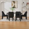 Lyngins Modern Minimalist Armless Dining Chairs (Set of 2) – Premium Chenille Chair with High Curved Backrest, Space-Saving Living Room Chair - 3 of 4