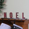 Northlight Buffalo Plaid "NOEL" Christmas Stocking Holder - 6" - Red and Black - Set of 4 - 3 of 3