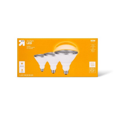 LED 90W PAR38 3pk Daylight CA Light Bulbs - up&up™: Bright, Energy-Efficient, Long-Lasting, Home & Outdoor Lighting Solution