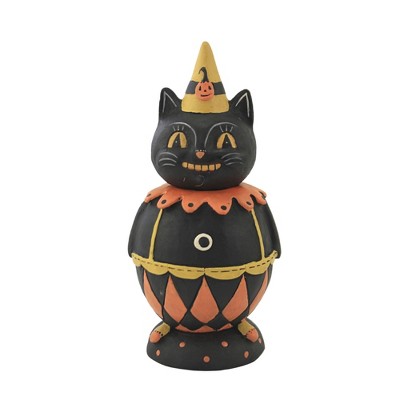 7.0 Inch Jester Jack Spooks Jar Black Cat Johanna Parker Figurines