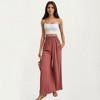 Anna-Kaci Women's High Waist Wide Leg Pants with Smocked Waistband and Side Pockets - 2 of 4