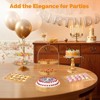 Winado 10-Piece Dessert Table Display Set In Gold Metal Cake Stand Set - 4 of 4