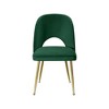 Meridian Furniture,Logan Velvet Dining Chair, Set of 2 - 3 of 4