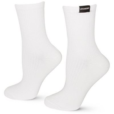 Lechery® Unisex Classic Cotton Blend Woven Tab Socks (1 Pair) : Target