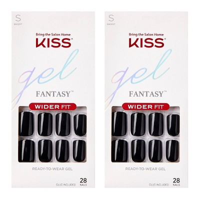 KISS Gel Fantasy Fake Nails - Just Right - 56ct