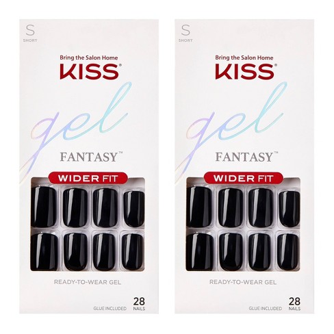 Kiss Products Gel Fantasy Dreamdust Fake Nails - Champagnes - 31ct : Target