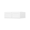 HOMLUX Easy-DIY 36 in W x 24 in D in Shaker White Ready to Assemble Wall Refrigerator Kitchen Cabinet with 2 Doors - 3 of 4