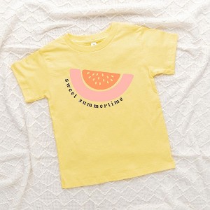 The Juniper Shop Sweet Summertime Watermelon Toddler Short Sleeve Tee - 1 of 2