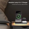 Wireless charging station 3-in-1 15 W fast charging charger stand, suitable for iPhone 16 15 14 13 12 11 X 8 Pro Max/Pro/Mini/Plus - 4 of 4