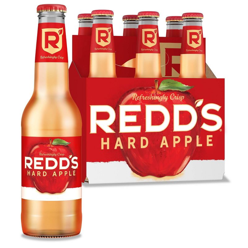 Redd&#39;s Hard Apple Ale Beer - 6pk/12 fl oz Bottles, 1 of 10