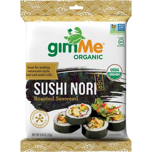 Gimme Organic Roasted Seaweed Sushi Nori Wraps - 0.81oz - image 1 of 3