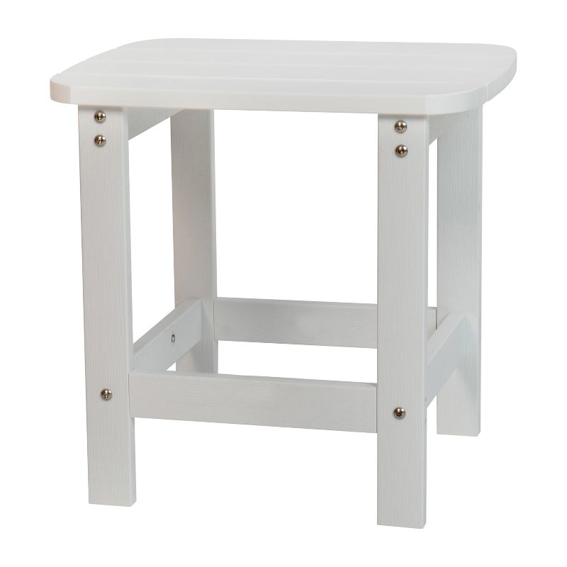 Merrick Lane Poly Resin Indoor/Outdoor All-Weather Adirondack Side Table, 1 of 21