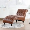 NicBex Modern Tufted Armless  Chaise Lounge Chair with Nailhead Design,Comfy Upholstered Accent Chair for Bedroom,Living Room,Office - 2 of 4