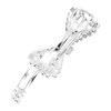 Unique Bargains Grace Crystal Bow Hair Barrettes 1 Pc - 3 of 4