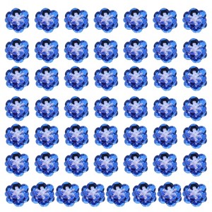 Unique Bargains Iron On Durable DIY Clothing Sequin Bead Flowers Patches 100 Pcs - 1 of 4